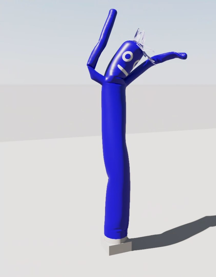 Inflatable Man Balloon ANIMATED 3D Model - TurboSquid 2089478