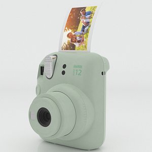 3D model Fujifilm INSTAX Mini 12 Camera Mint Green