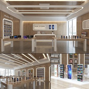 Electronics and Mobile Phone Store Interior 3D model