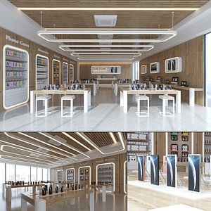 Electronics and Mobile Phone Store Interior 3D model