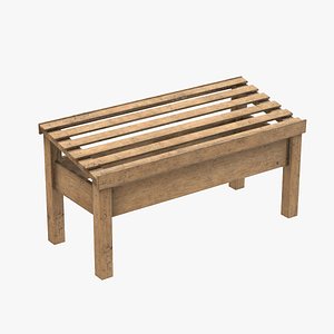 Fruits Wooden Table 3D model