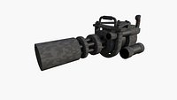 Anti-Drone Mini Gun F08 - SciFi Jamming Weaponry