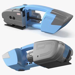 Electric Strapping Tool with Friction Welding Blue
