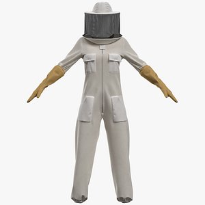 female beekeeper uniform with texture