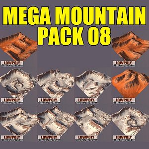 3d model mountains pack
