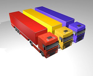 3d cargo truck