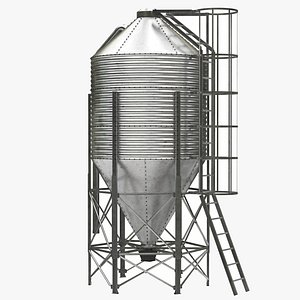feed silo 3D model
