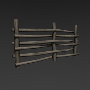 3D medieval fence