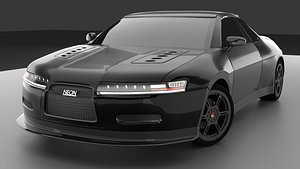 NEON ZS BEST GT Coupe sport car 3D model