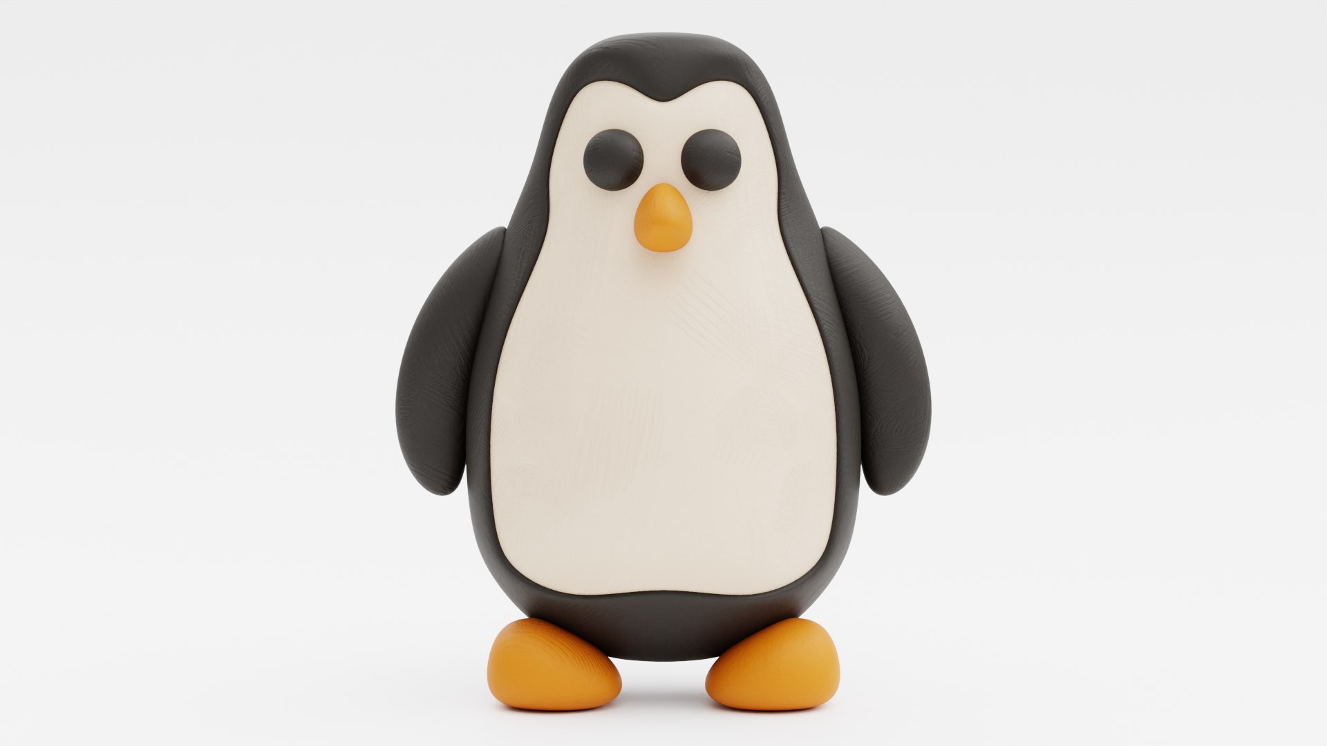 Clay Penguin 3D Model - TurboSquid 2237512