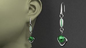 3D Earrings 004