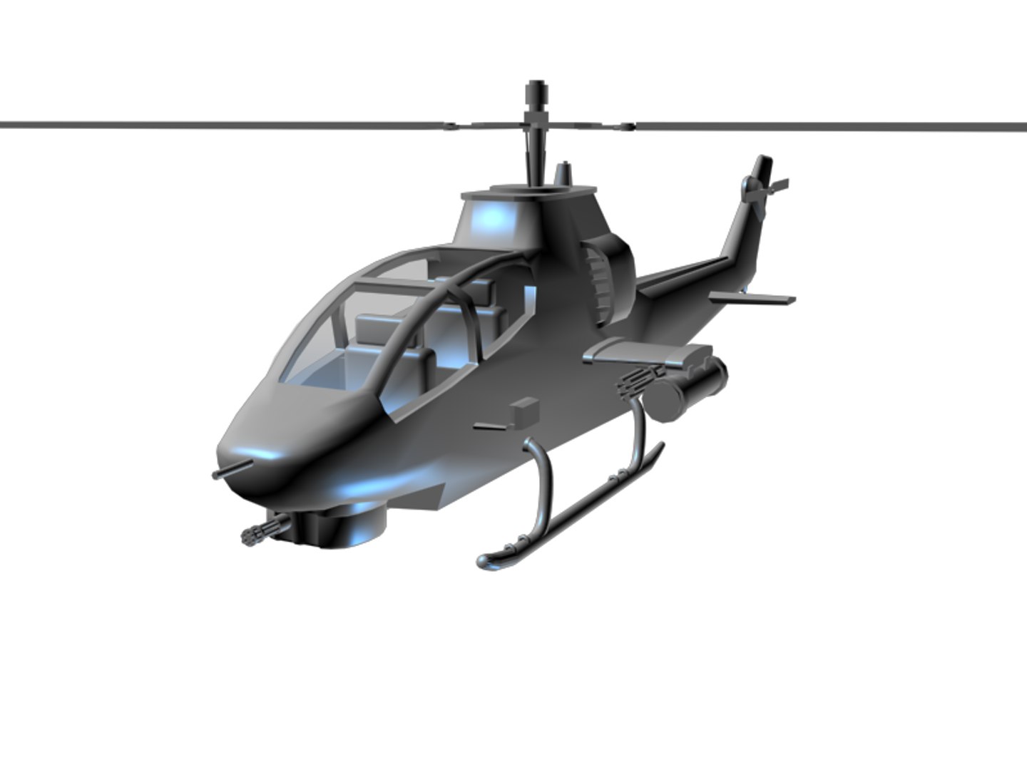 Free Helicopter 3d Model