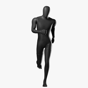 3D Running Male Mannequin model