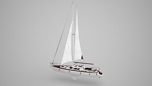 dhows yacht 3D