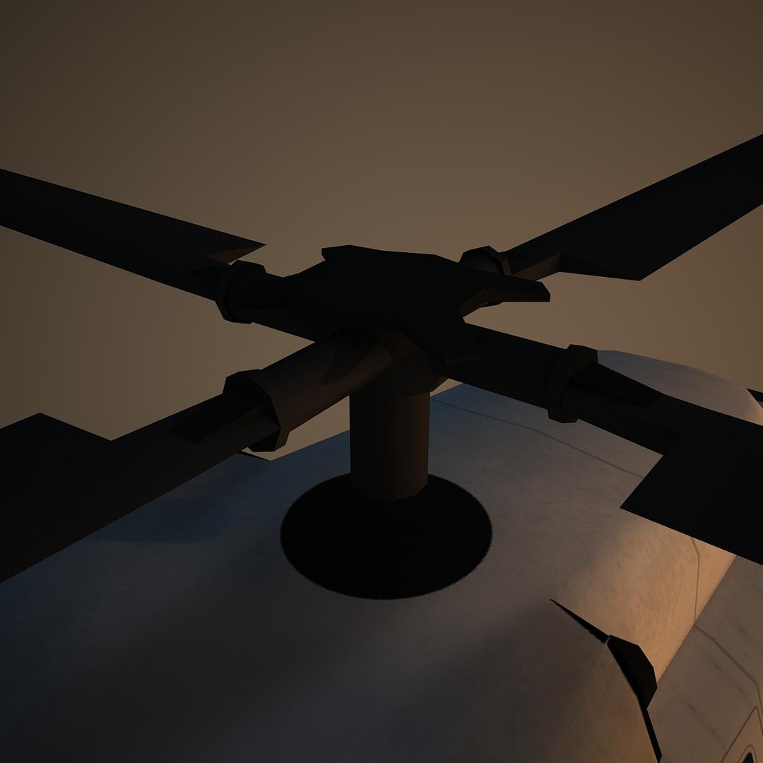Sikorsky Basic Helicopter 3d Model