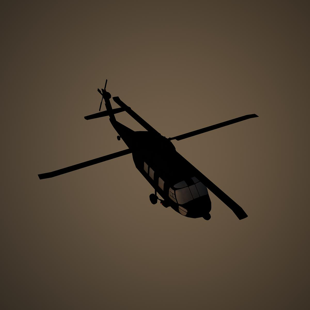 Sikorsky Basic Helicopter 3d Model