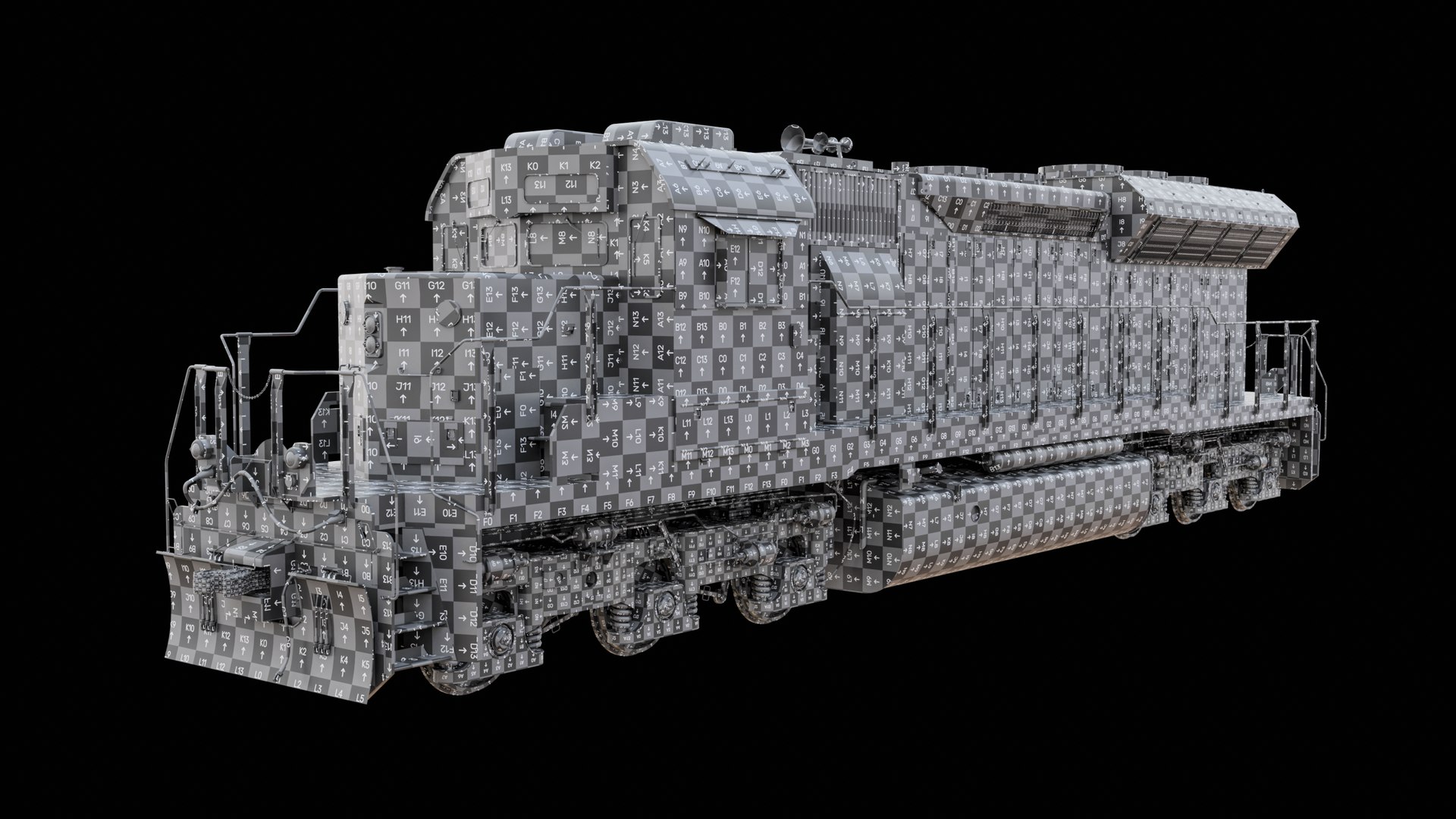 3D Model Game Ready Diesel Electric Locomotive - TurboSquid 2301430