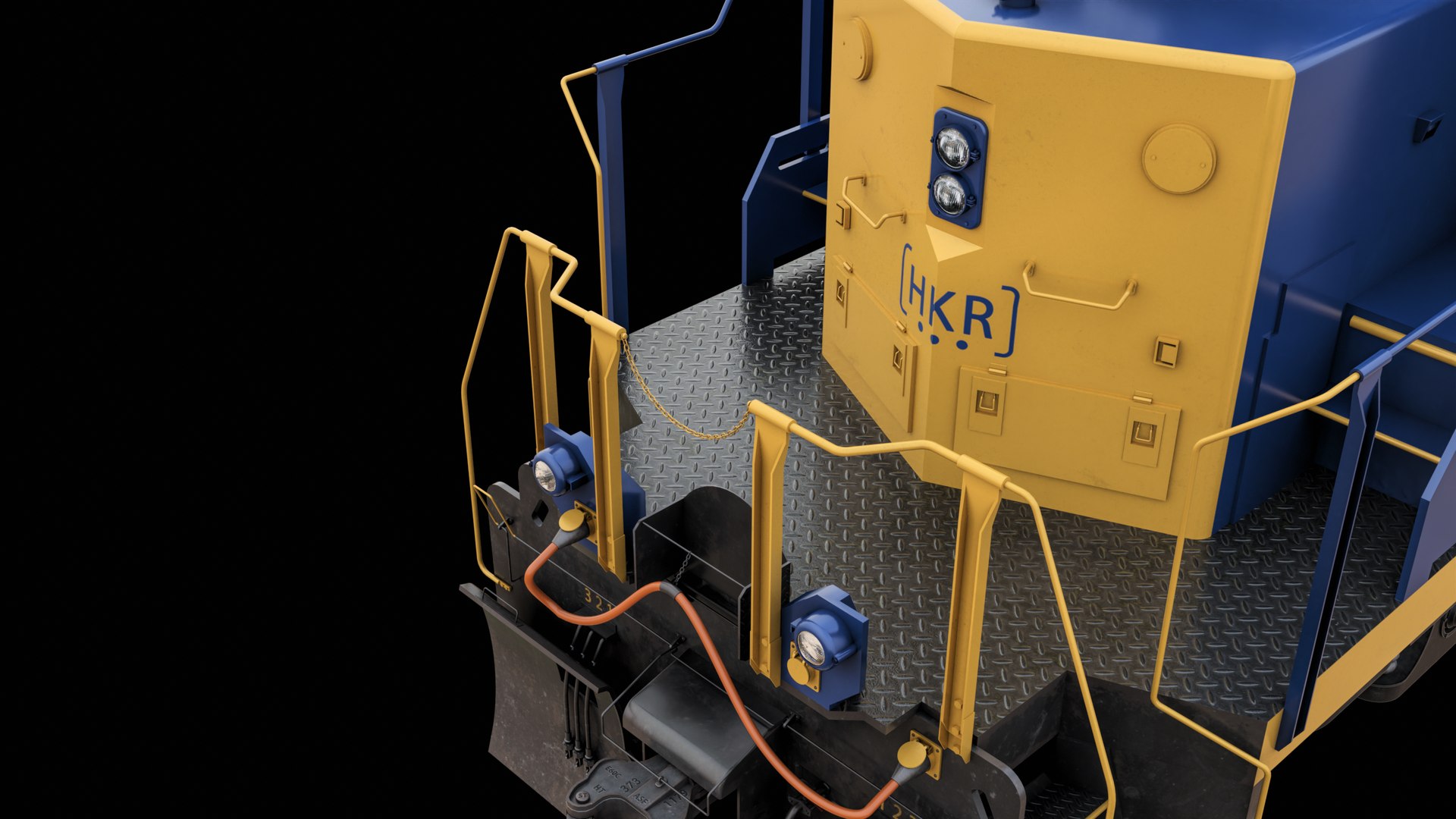 3D Model Game Ready Diesel Electric Locomotive - TurboSquid 2301430
