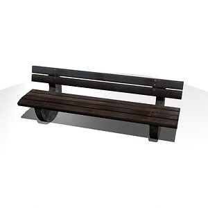 3D bench model