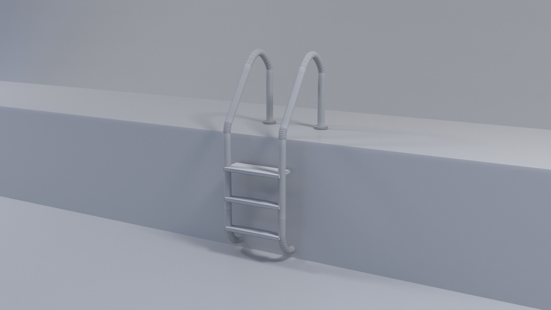 Swimming Pool Ladder Model - TurboSquid 1845503