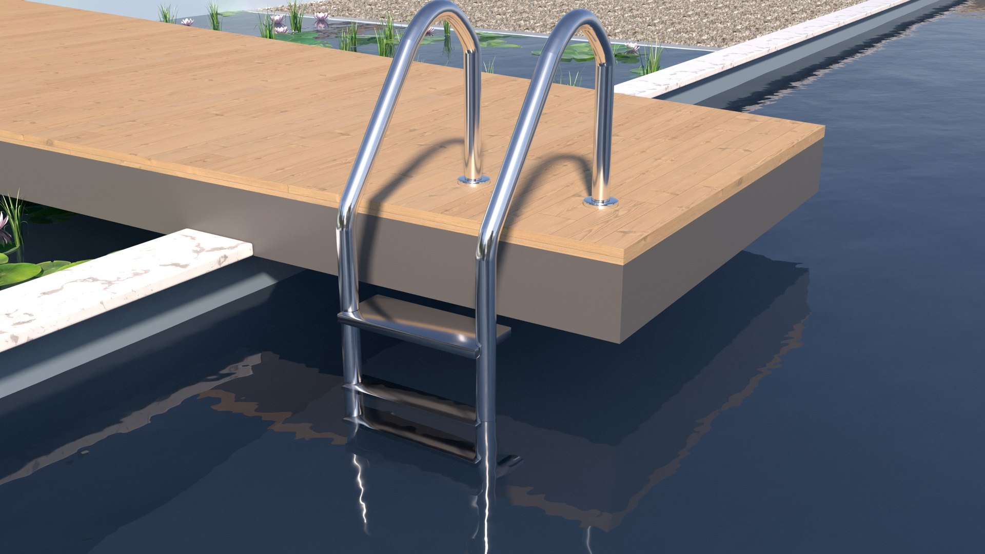 Swimming Pool Ladder Model - TurboSquid 1845503