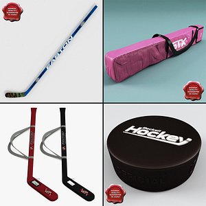 hockey stick v6 3d model