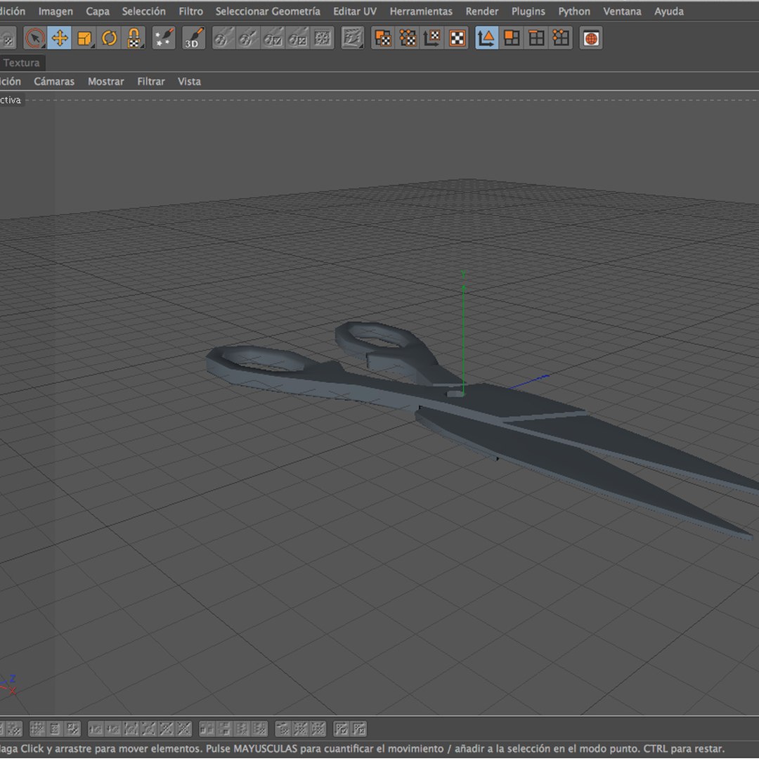 3d scissors model