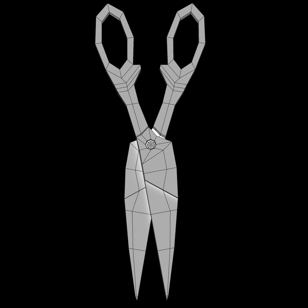 3d scissors model