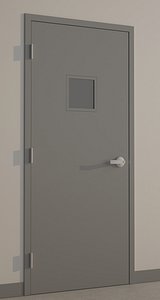 hollow metal door 3d model