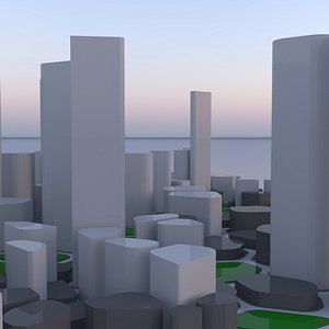 Futuristic Voronoi City