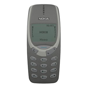 NOKIA 3310 with PBR materials 3D model