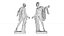 3D model Apollo Belvedere bronze