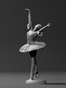 statue ballet dancer 3D model