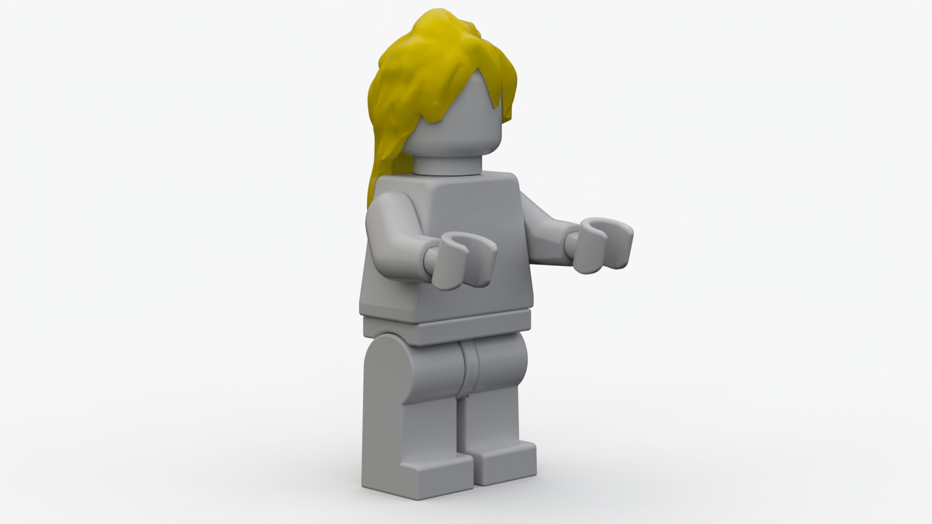 3D Lego Female Long Hair Model - TurboSquid 1992999