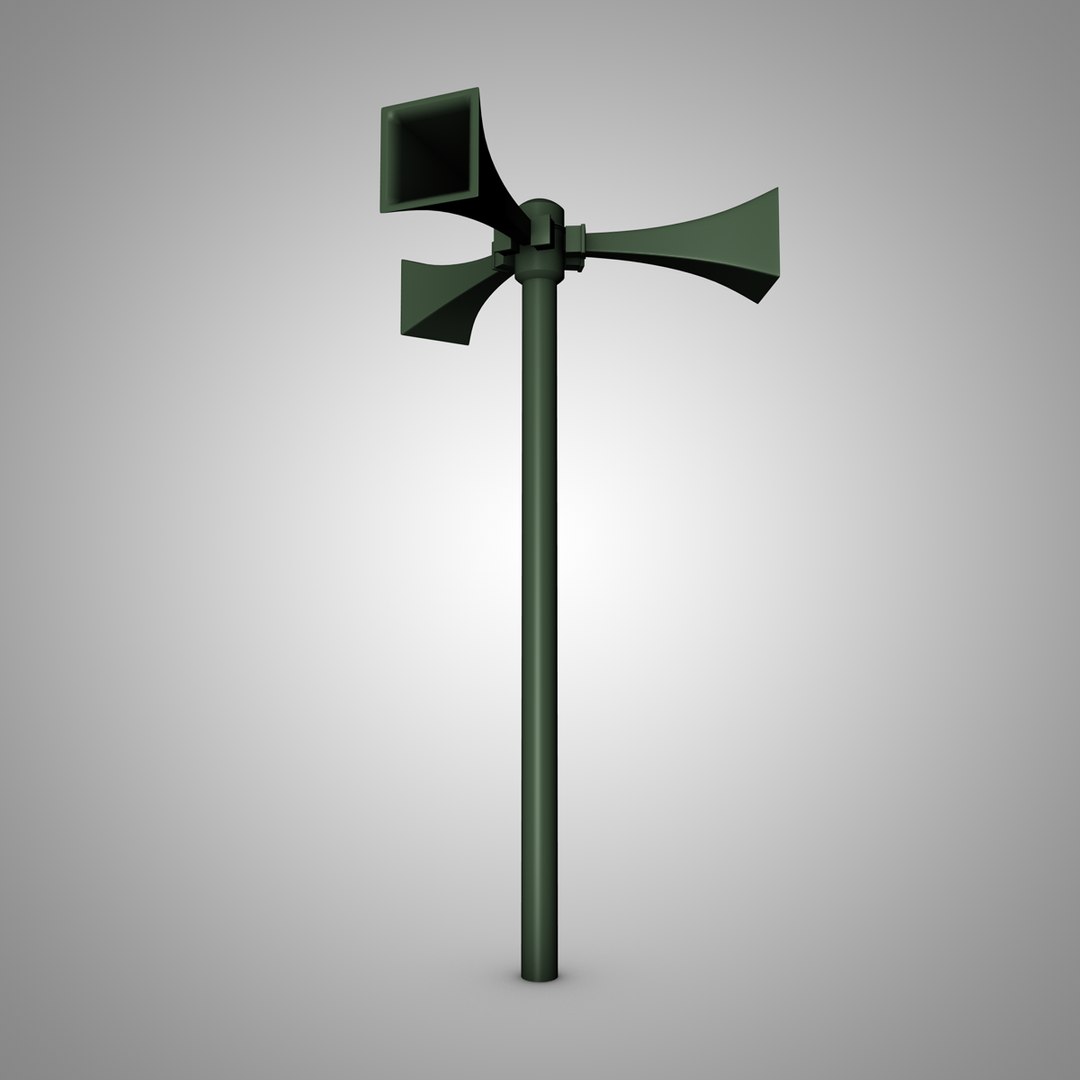 Air Raid Siren 3d Model 0943