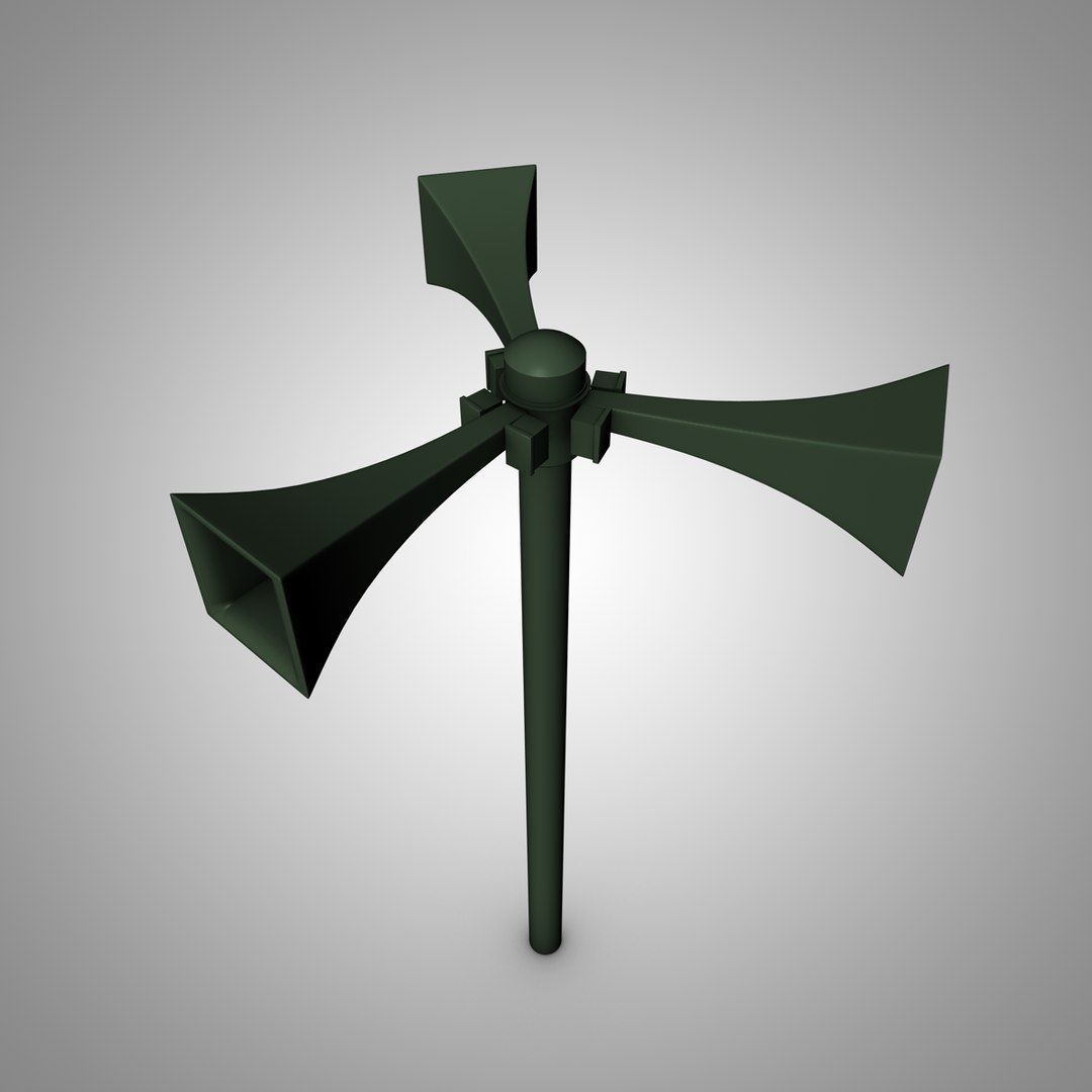 Air Raid Siren 3d Model