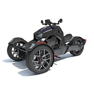 3 Wheel Motorcycle 3D model