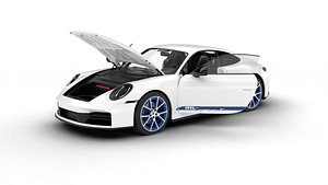 Porsche 911 Carrera T Manual 2025 HQ 3d model 3D model