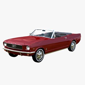 3D Ford Mustang 1966 Convertible