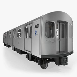 3D model subway passanger wagon r160