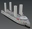 Embarcação Canopee Ro-Ro movida a vento Modelo 3D