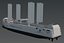 Embarcação Canopee Ro-Ro movida a vento Modelo 3D