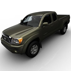 3d obj toyota tacoma access cab