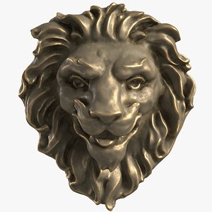 mascaron lion head mold 3D model