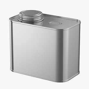 F-Style Coffee Metal Can Mockup 04 model