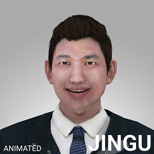 3D rigged male - model