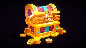 3D model Stylized chest
