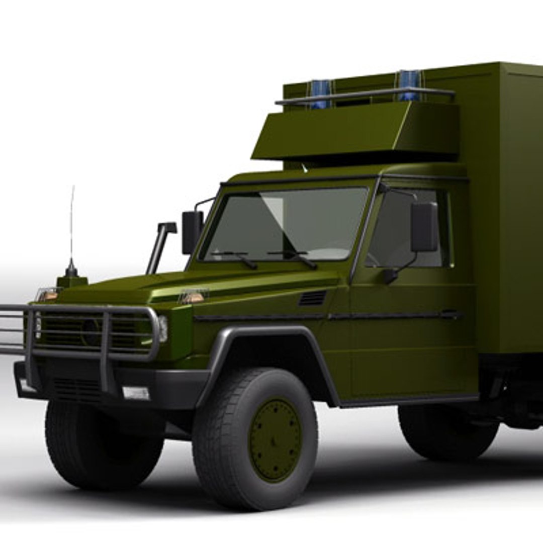 Military Ambulance 3d Model