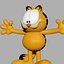 garfield character 3D