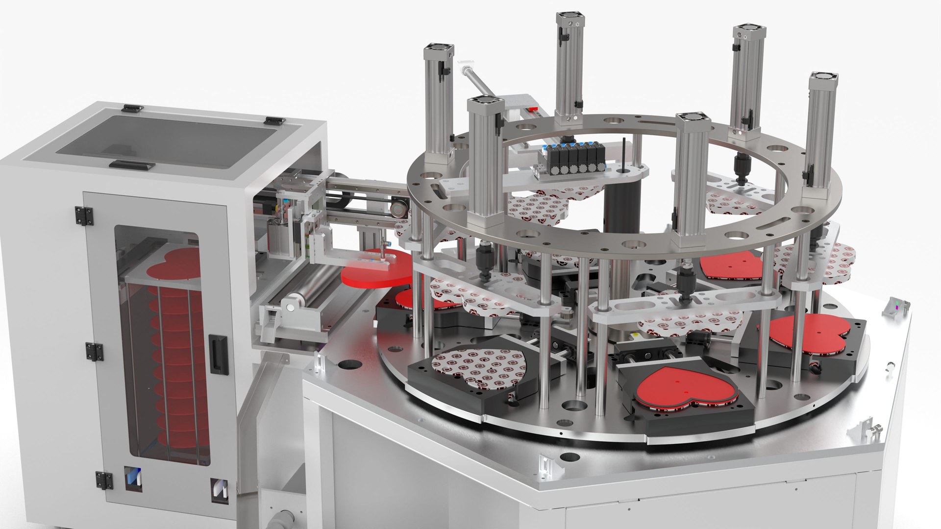 Automatic Chocolate Heart Box Forming Machine 3D Model - TurboSquid 2050078